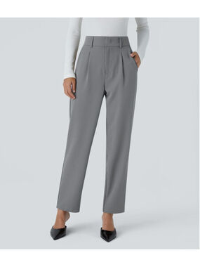 Halara Flex™ High Waisted Pocket Solid Work Tapered Pants Size L Petite NWOT